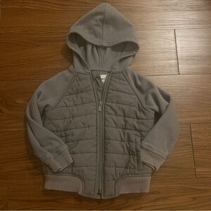 Old Navy Kids Gray Quilted Hoodie